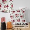 550x550-38475.jpg Unyqoos® Set van 2 decoratieve kussenslopen met bloemenpatroon voor binnen en buiten