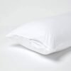Unyqoos® Luxe witte kussensloop van percale katoen met ritssluiting 40x80 cm