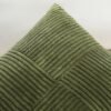 Unyqoos® Olijfgroene corduroy kussensloop met verborgen rits voor sierkussens