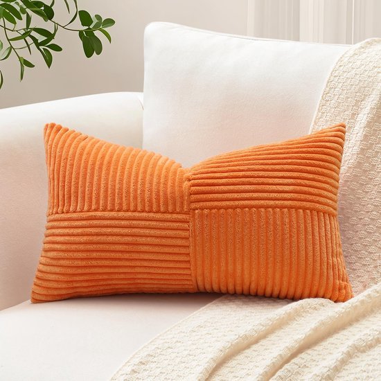 550x550-38541.jpg Unyqoos® Zachte en stijlvolle corduroy kussensloop met gestreept patroon voor woondecoratie