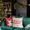 Unyqoos® Set van 4 Kussenslopen voor Winterdecoratie in Woonkamer en Slaapkamer