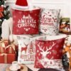 Unyqoos® Set van 4 Kussenslopen voor Winterdecoratie in Woonkamer en Slaapkamer