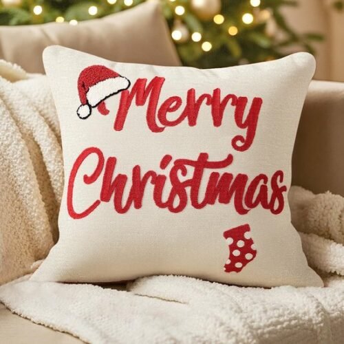 550x550-38551.jpg Unyqoos® Kerstkussenhoes met borduurwerk voor feestelijke sfeer in huis 45x45 cm