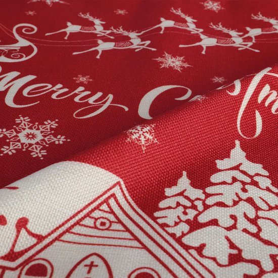 Unyqoos® Set van 4 feestelijke kussenslopen met rendiermotief voor kerstdecoratie