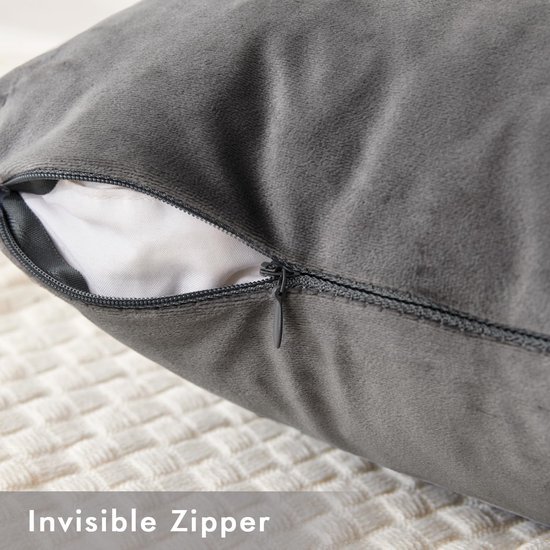 Unyqoos® Set van twee zachte fluwelen kussenhoezen voor huiselijke sfeer en comfort