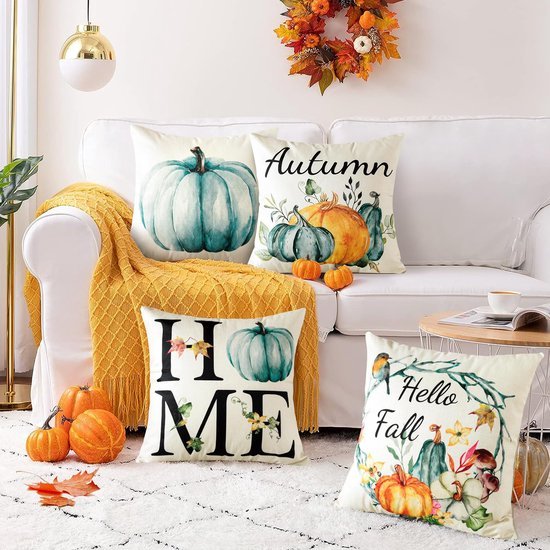 550x550-38594.jpg Unyqoos® Set van 4 herfstige kussenhoezen voor sfeervolle woon- en slaapkamerdecoratie