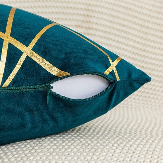 550x550-38611.jpg Unyqoos® Set van twee moderne fluwelen kussenslopen met gouden geometrisch patroon