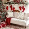 550x550-38638.jpg Unyqoos® Set van 2 linnen kussenslopen met kerstmotief in rood en ontwerp