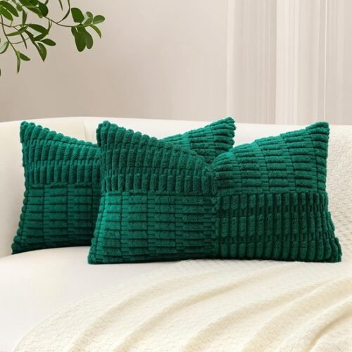 550x550-38645.jpg Unyqoos® Set van 2 decoratieve corduroy kussenslopen met kruisstrepen voor woonkamer