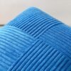 Unyqoos® Set van 2 decoratieve corduroy kussenslopen met gestreept patchwork design voor woondecoratie