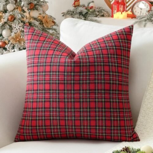 Unyqoos® Stijlvolle geruite kussenhoes van 60x60 cm voor gezellige woondecoratie