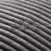 Unyqoos® Set van twee donkergrijze corduroy kussenhoezen met geometrisch patroon