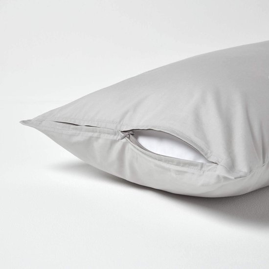 550x550-38694.jpg Unyqoos® Zilvergrijze kussensloop van 100% Egyptisch katoen met ritssluiting 40x80 cm