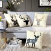 550x550-38710.jpg Unyqoos® Set van Vier Zachte Fluwelen Kussenhoezen met Hertmotief voor Bank en Bed
