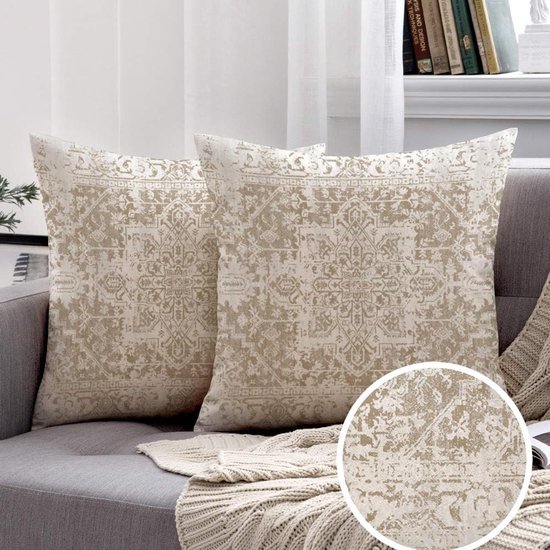 Unyqoos® Set van 2 waterdichte bohemien kussenslopen voor binnen en buiten gebruik