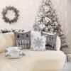 550x550-38798.jpg Unyqoos® Set van 4 grijze kerstkussenhoezen met sneeuwvlok design voor feestelijke sfeer