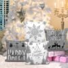 550x550-38800.jpg Unyqoos® Set van 4 grijze kerstkussenhoezen met sneeuwvlok design voor feestelijke sfeer