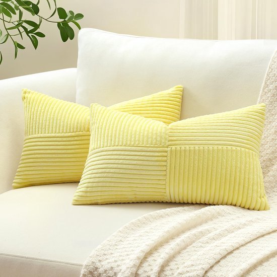 550x550-38817.jpg Unyqoos® Set van 2 decoratieve corduroy kussenslopen met uniek gestreept patroon voor diverse woonstijlen