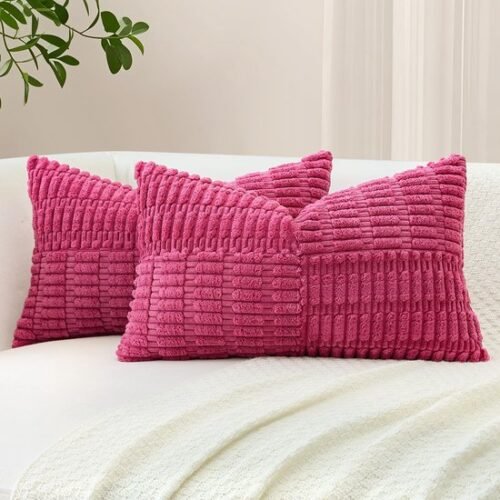 550x550-38831.jpg Unyqoos® Set van 2 decoratieve corduroy kussenslopen met streeppatroon voor elke woonruimte