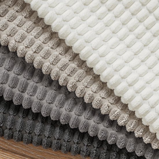 Unyqoos® Set van 4 stijlvolle grijze kussenslopen voor bank, woonkamer en slaapkamer, 40 x 60 cm