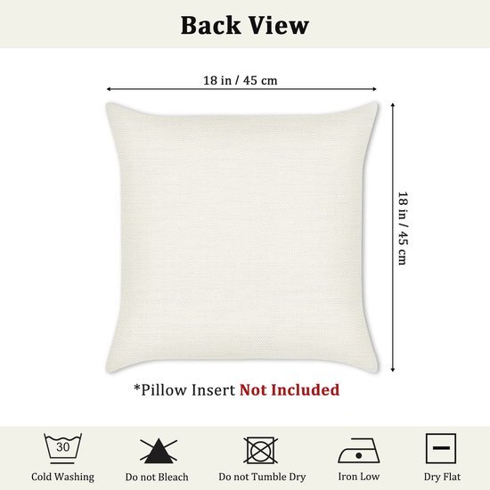 Unyqoos® Set van 4 decoratieve winterkussenslopen met rendier en sneeuwvlokken ontwerp