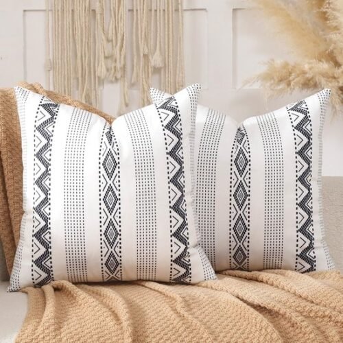 Unyqoos® Decoratieve Boho Stijl Kussenslopen Set van 2 - Fluweel Geometrisch Design 45x45 cm