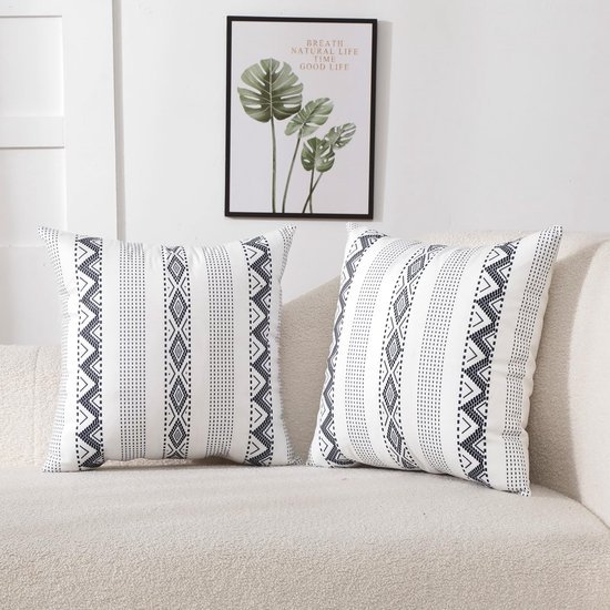 550x550-38859.jpg Unyqoos® Decoratieve Boho Stijl Kussenslopen Set van 2 - Fluweel Geometrisch Design 45x45 cm
