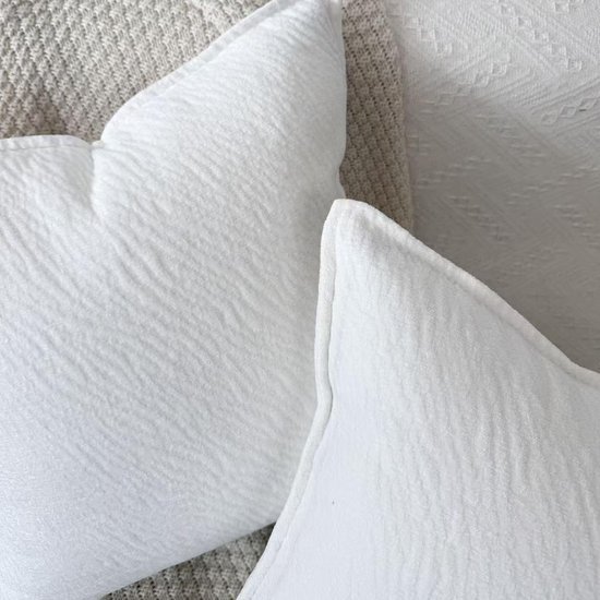 Unyqoos® Moderne set van 2 chenille kussenhoezen voor stijlvolle woninginrichting