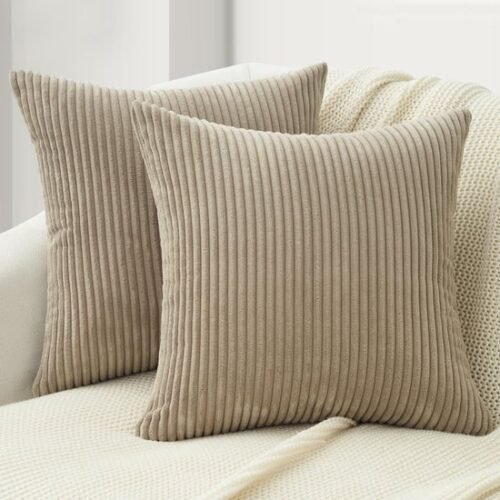 550x550-38918.jpg Unyqoos® Set van twee zachte corduroy kussenslopen met modern design en ritssluiting