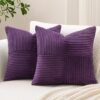 550x550-38949.jpg Unyqoos® Set van 2 Corduroy Kussenslopen met Uniek Gestreept Patchwork Design voor Diverse Interieurs