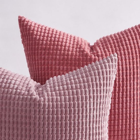 550x550-38984.jpg Unyqoos® Set van Vier Zachte Corduroy Kussenslopen in Roze Kleurovergang voor Elke Ruimte
