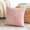 Unyqoos® Zachte en Stijlvolle Corduroy Kussenslopen Set met Uniek Gestreept Patroon voor Woonkamer
