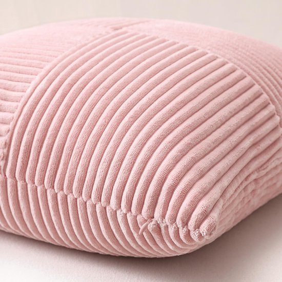 Unyqoos® Zachte en Stijlvolle Corduroy Kussenslopen Set met Uniek Gestreept Patroon voor Woonkamer