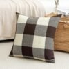550x550-39043.jpg Unyqoos® Decoratieve kussenhoes in bruine tartan stijl voor diverse interieurs