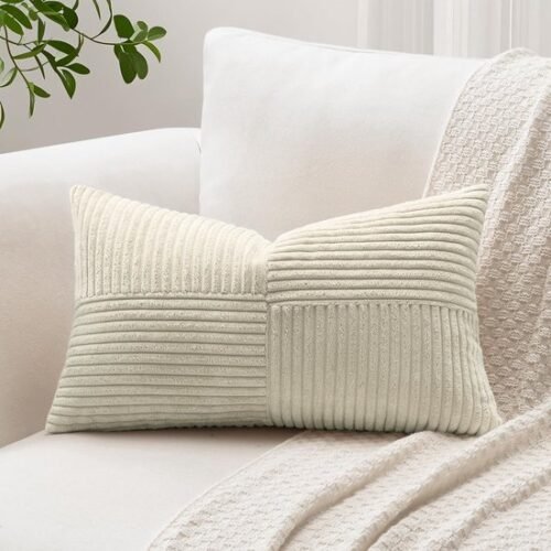550x550-39079.jpg Unyqoos® Stijlvolle Corduroy Kussensloop met Subtiel Gestreept Patroon voor Woonkamer