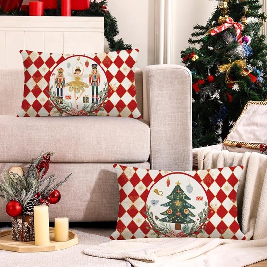 550x550-39109.jpg Unyqoos® Set van twee rechthoekige kerstkussenslopen voor sfeervolle feestdecoratie
