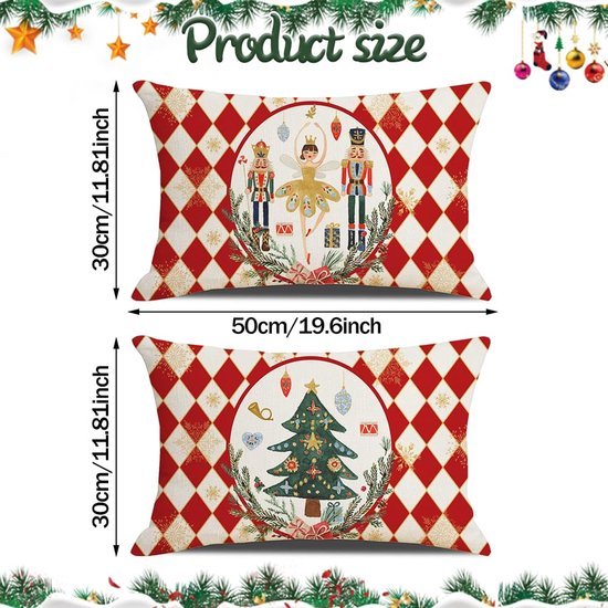 550x550-39111.jpg Unyqoos® Set van twee rechthoekige kerstkussenslopen voor sfeervolle feestdecoratie