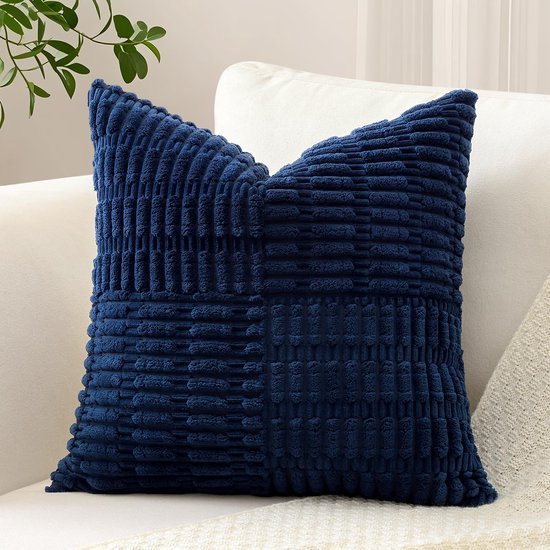 Unyqoos® Decoratieve corduroy kussensloop met gestreept patroon voor woondecoratie