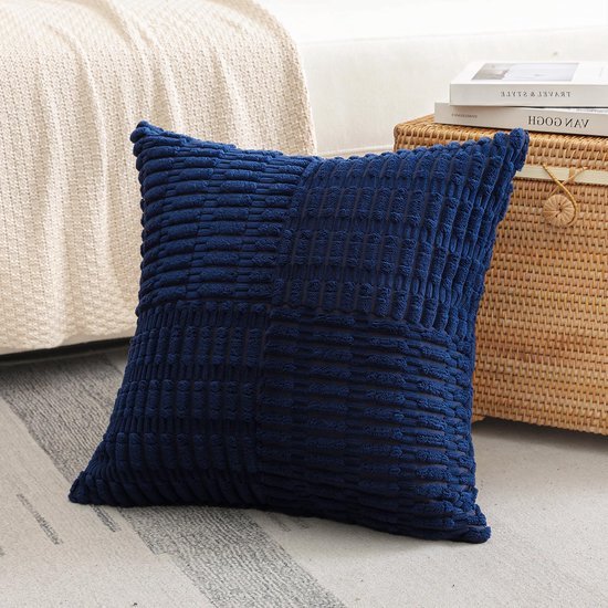 Unyqoos® Decoratieve corduroy kussensloop met gestreept patroon voor woondecoratie