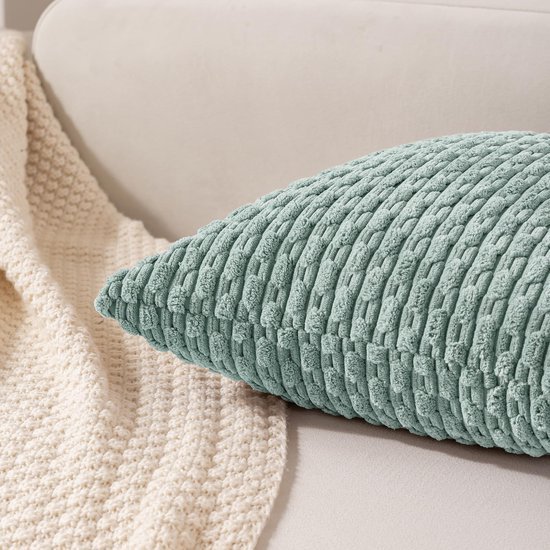 Unyqoos® Set van 4 stijlvolle decoratieve kussenslopen in diverse kleuren en patronen