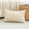Unyqoos® Decoratieve kussensloop van corduroy met gestreept patroon voor woonkamer