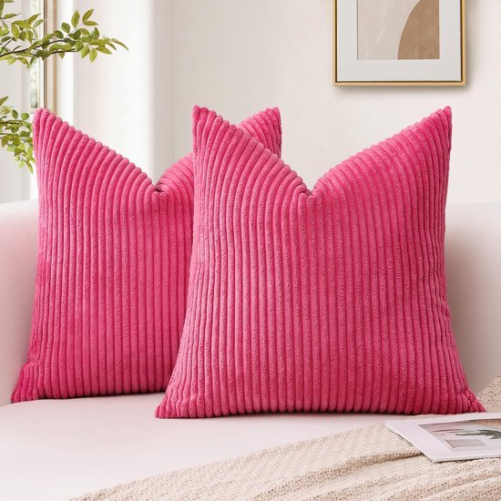 550x550-39181.jpg Unyqoos® Set van 2 Zachte Corduroy Kussenhoezen in Warme Roze Tint voor Thuisdecoratie
