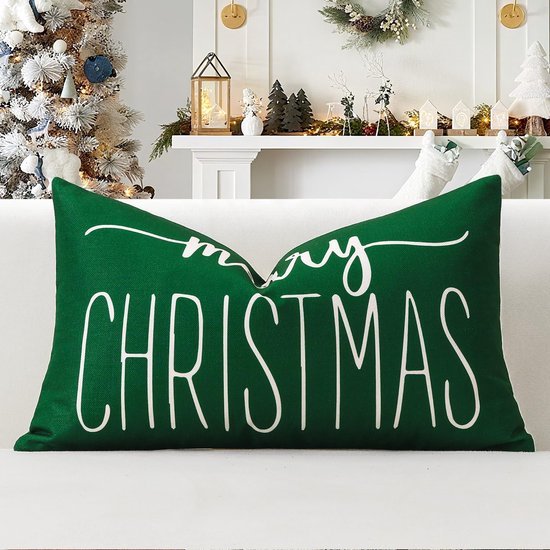 Unyqoos® Decoratieve kussensloop met kerstmotief voor sfeervolle woonkamer of slaapkamer