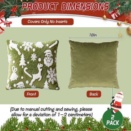 550x550-39211.jpg Unyqoos® Set van twee feestelijke kussenhoezen met winterse print voor de woonkamer