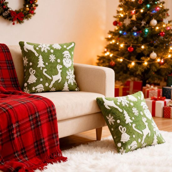 550x550-39212.jpg Unyqoos® Set van twee feestelijke kussenhoezen met winterse print voor de woonkamer
