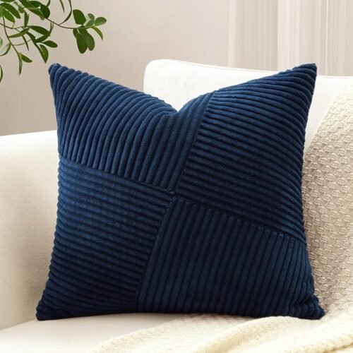 Unyqoos® Corduroy kussensloop met strepenpatroon voor stijlvolle woondecoratie