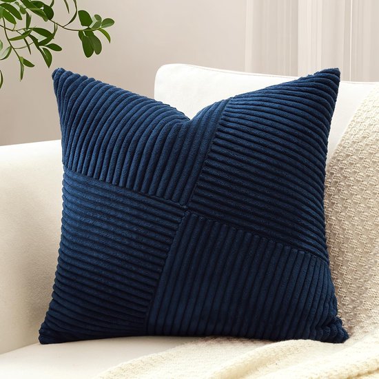 Unyqoos® Corduroy kussensloop met strepenpatroon voor stijlvolle woondecoratie