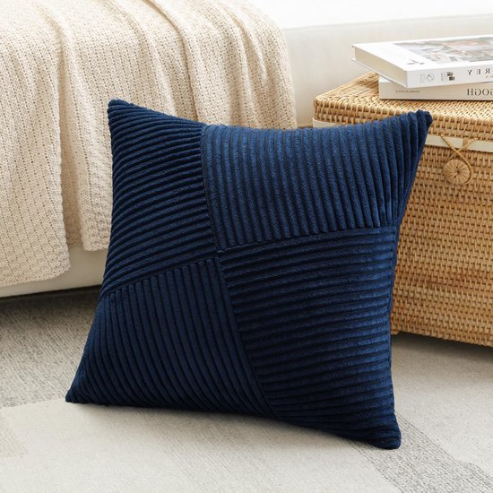 Unyqoos® Corduroy kussensloop met strepenpatroon voor stijlvolle woondecoratie