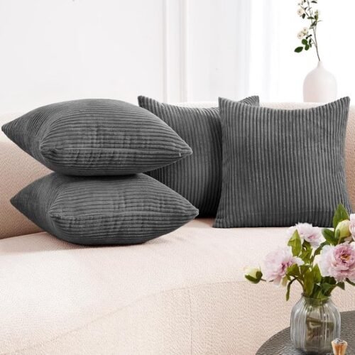 550x550-39252.jpg Unyqoos® Set van 4 stijlvolle corduroy kussenhoezen 40x40 cm voor elk interieur