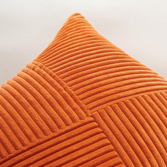 Unyqoos® Decoratieve kussensloop van corduroy met gestreept patroon voor woonkamer